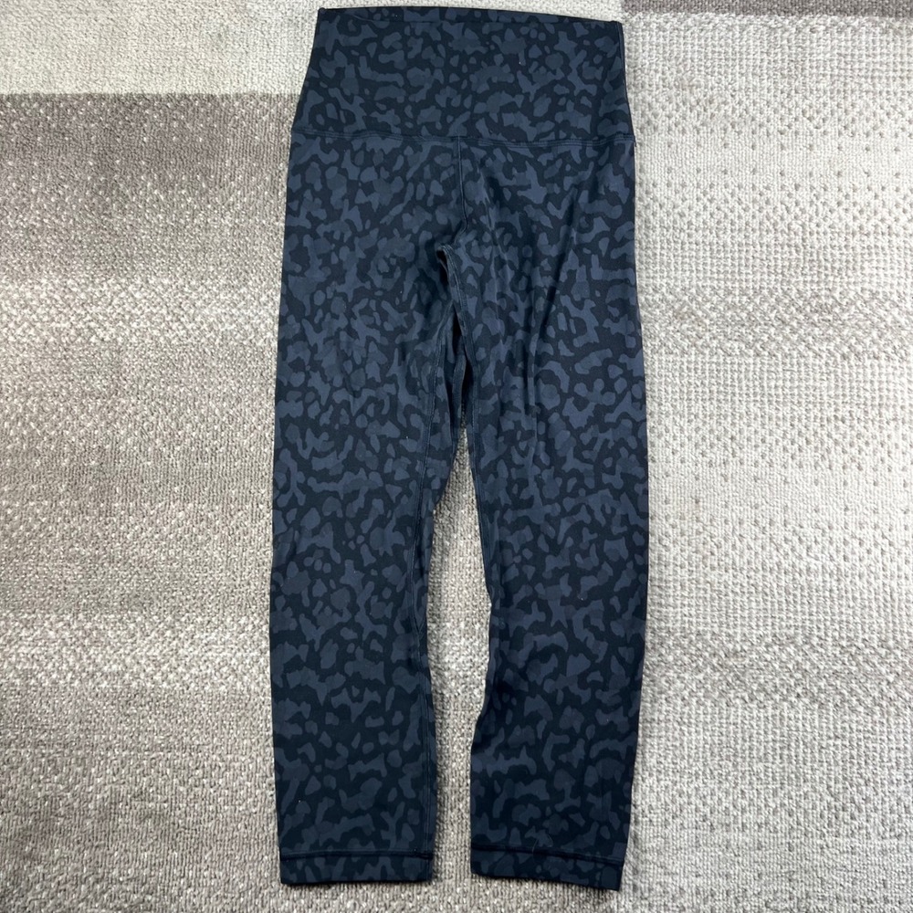Lululemon Align Crop Leggings Size 4 Camo Deep Multi Gray 21"